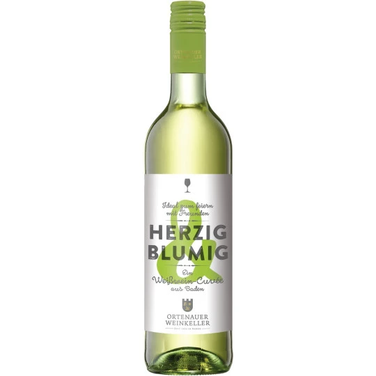 Weinkeller Herzig & Blumig Weißwein Cuvée Feinherb 0,75L 1 Weinkeller Herzig & Blumig Weißwein Cuvée Feinherb 0,75L